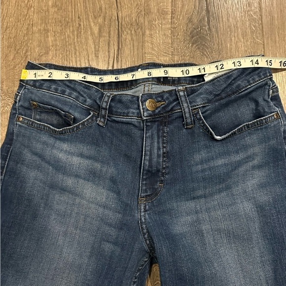 Lee Boot cut Jeans Women's Size 10 P Flared Jeans Mid Rise Cowgirl Western Boho - Picture 4 of 12
